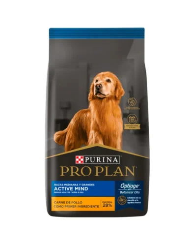 Purina Pro Plan Active Mind 7+ con Optiage Razas M y G 13kg