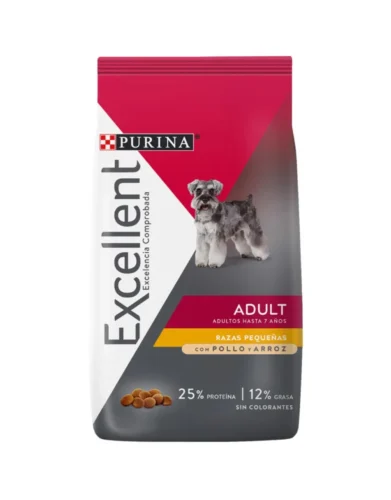 Purina Excellent Adulto Razas Pequeñas Pollo y Arroz 7.5kg